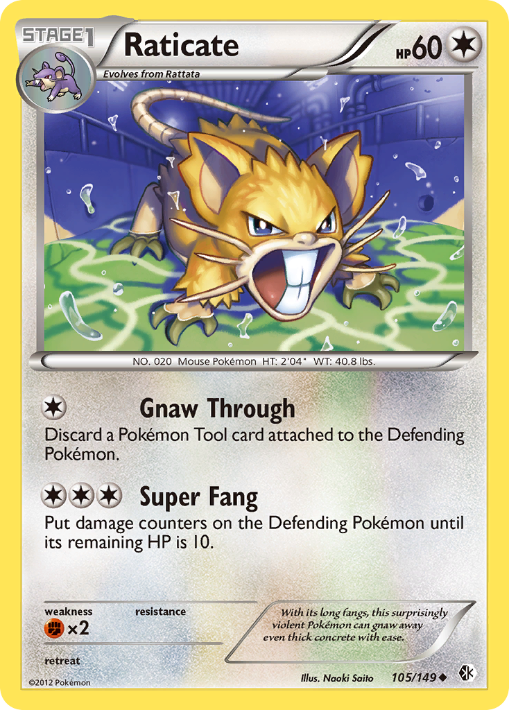 Raticate (105/149) [Black & White: Boundaries Crossed] | Jack's On Queen