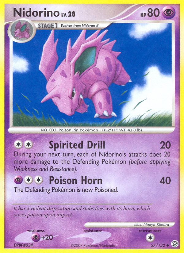 Nidorino (57/132) [Diamond & Pearl: Secret Wonders] | Jack's On Queen
