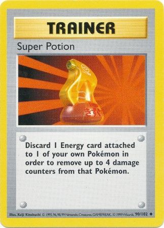 Super Potion (90/102) [Base Set Shadowless Unlimited] | Jack's On Queen