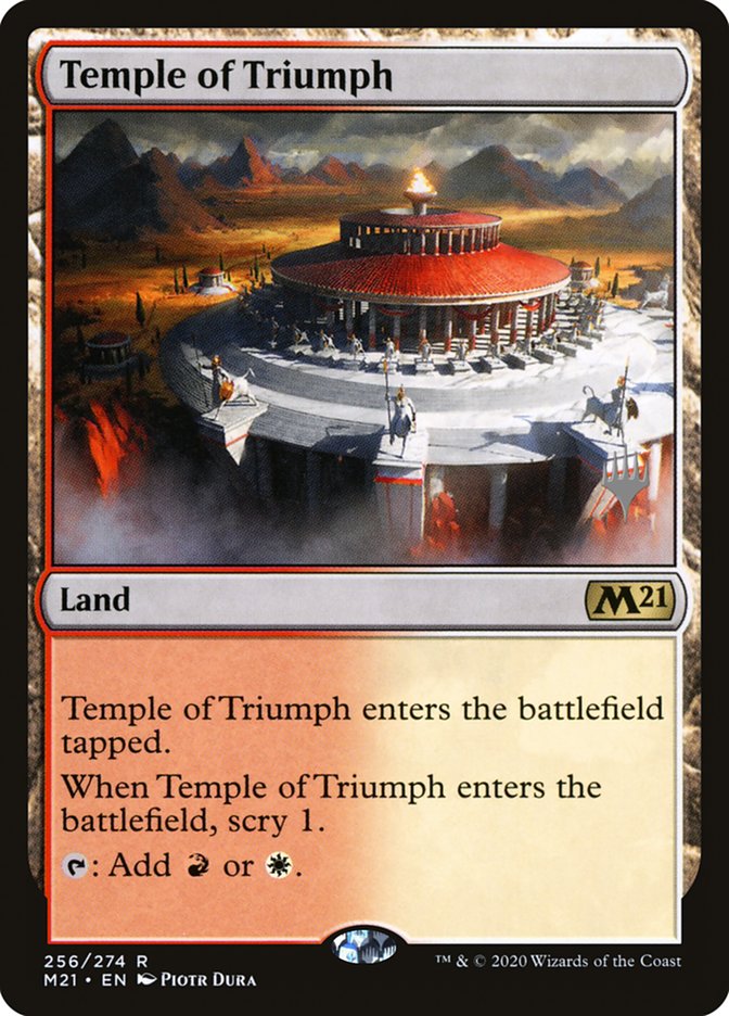 Temple of Triumph (Promo Pack) [Core Set 2021 Promos] | Jack's On Queen