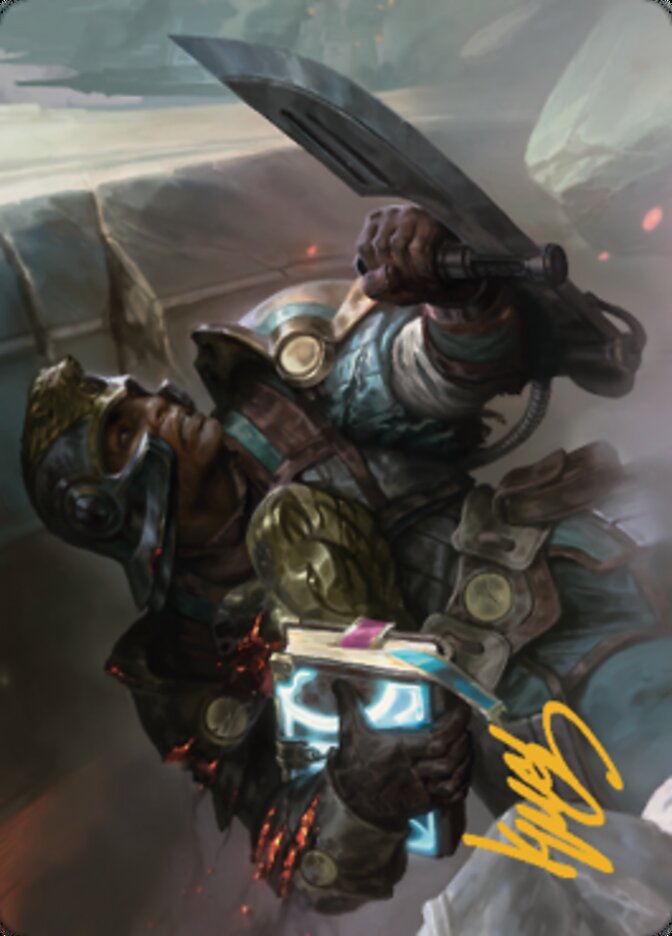 Retrieval Agent Art Card (Gold-Stamped Signature) [The Brothers' War Art Series] | Jack's On Queen