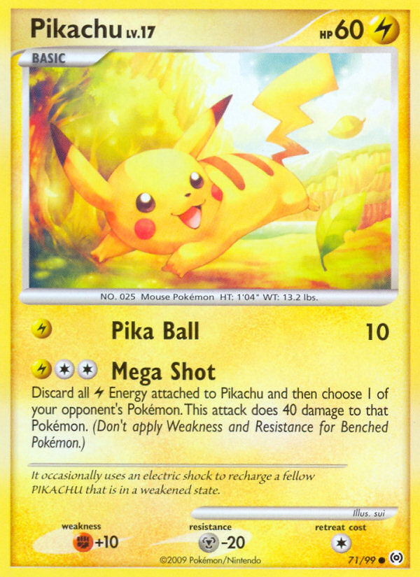 Pikachu (71/99) [Platinum: Arceus] | Jack's On Queen