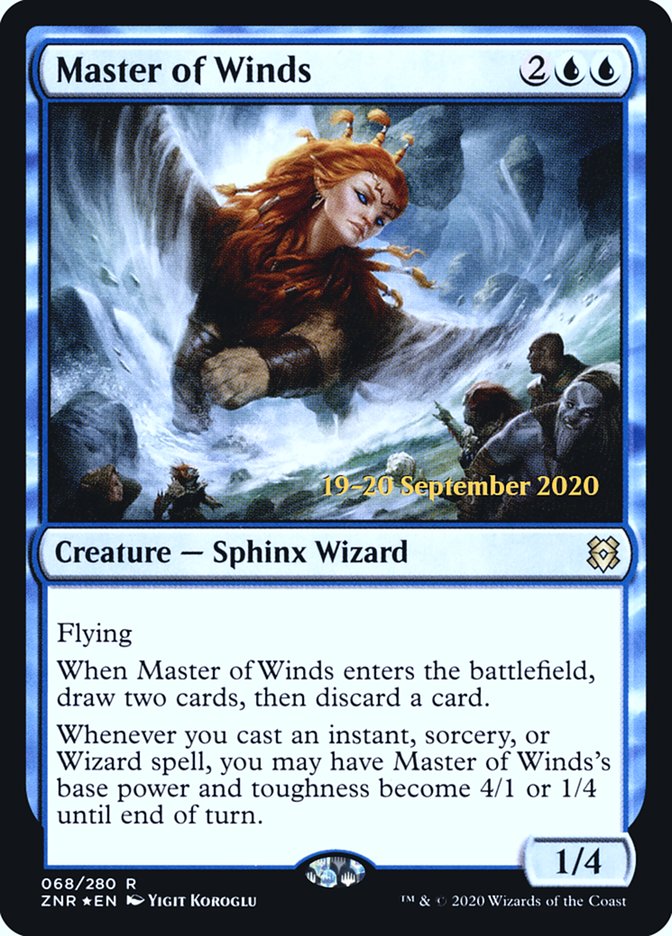 Master of Winds  [Zendikar Rising Prerelease Promos] | Jack's On Queen