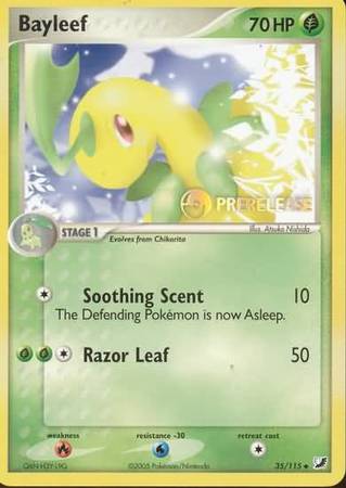 Bayleef (35/115) (Prerelease Promo) [Nintendo: Black Star Promos] | Jack's On Queen