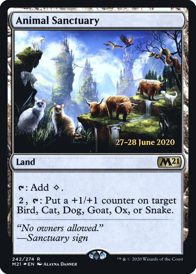 Animal Sanctuary  [Core Set 2021 Prerelease Promos] | Jack's On Queen