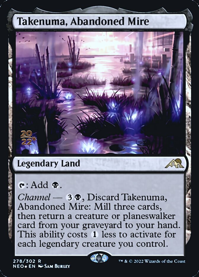 Takenuma, Abandoned Mire [Kamigawa: Neon Dynasty Prerelease Promos] | Jack's On Queen