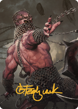Chain Devil Art Card (Gold-Stamped Signature) [Commander Legends: Battle for Baldur's Gate Art Series] | Jack's On Queen