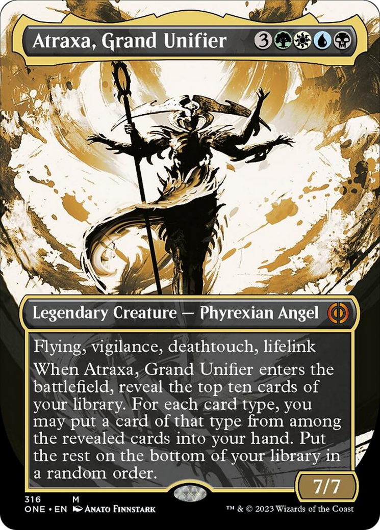 Atraxa, Grand Unifier (Borderless Ichor) [Phyrexia: All Will Be One] | Jack's On Queen