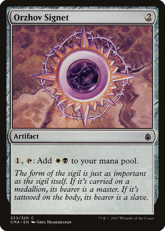 Orzhov Signet [Commander Anthology] | Jack's On Queen