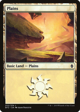 Plains (252) [Battle for Zendikar] | Jack's On Queen