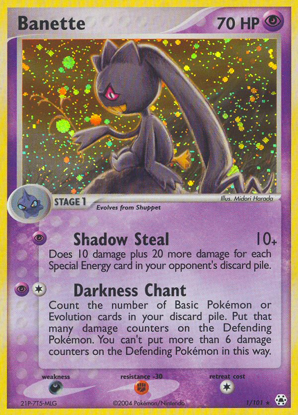 Banette (1/101) [EX: Hidden Legends] | Jack's On Queen