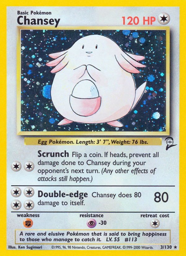 Chansey (3/130) [Base Set 2] | Jack's On Queen