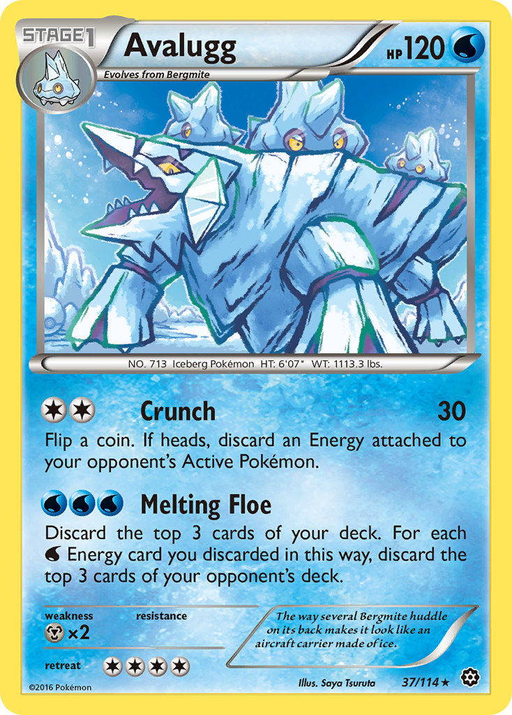 Avalugg (37/114) [XY: Steam Siege] | Jack's On Queen