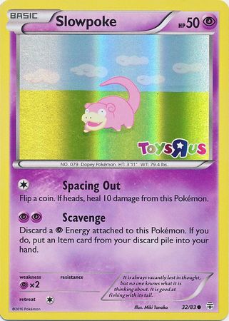 Slowpoke (32/83) (Toys R Us Promo) [XY: Generations] | Jack's On Queen