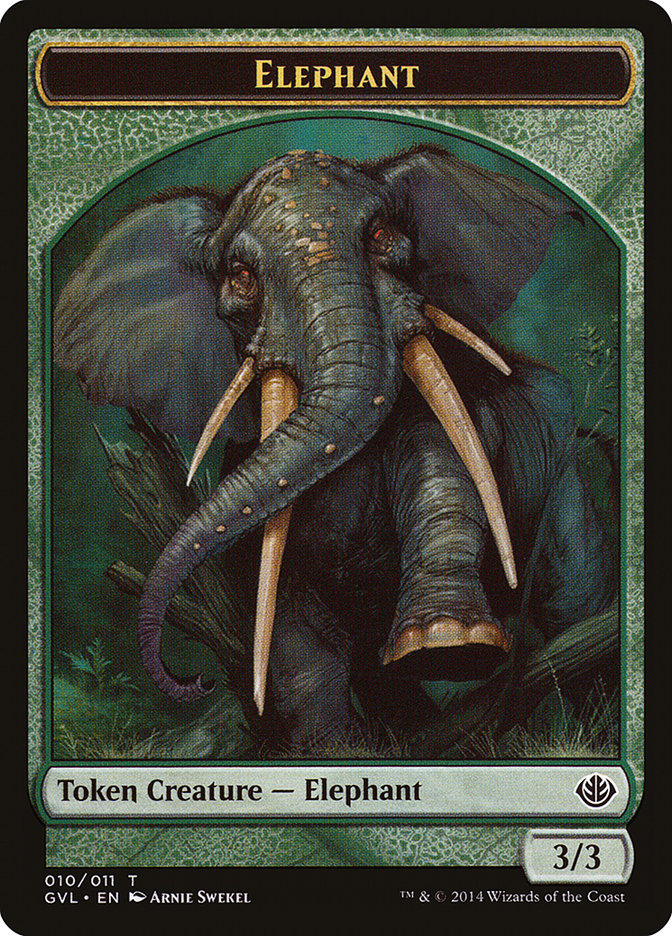 Elephant Token (Garruk vs. Liliana) [Duel Decks Anthology Tokens] | Jack's On Queen