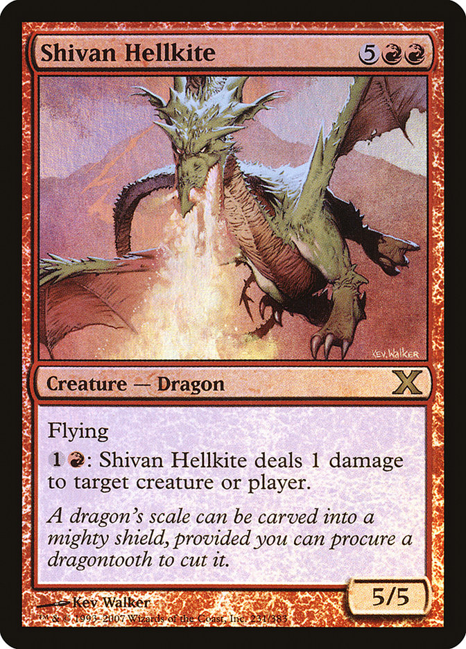 Shivan Hellkite (Premium Foil) [Tenth Edition] | Jack's On Queen