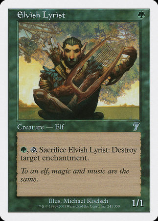 Elvish Lyrist [Seventh Edition] | Jack's On Queen