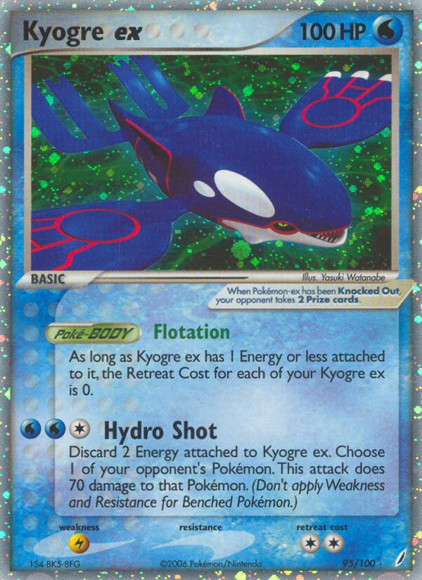 Kyogre ex (95/100) [EX: Crystal Guardians] | Jack's On Queen