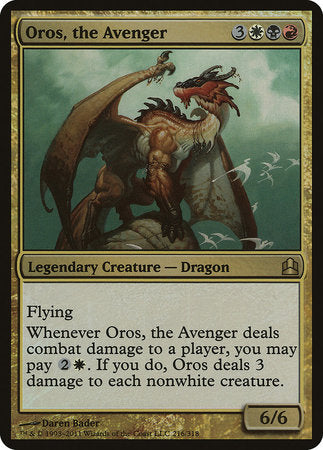 Oros, the Avenger (Oversized) [Commander 2011 Oversized] | Jack's On Queen