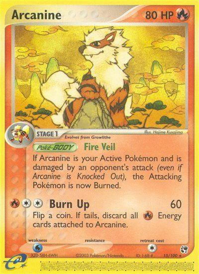 Arcanine (15/100) [EX: Sandstorm] | Jack's On Queen