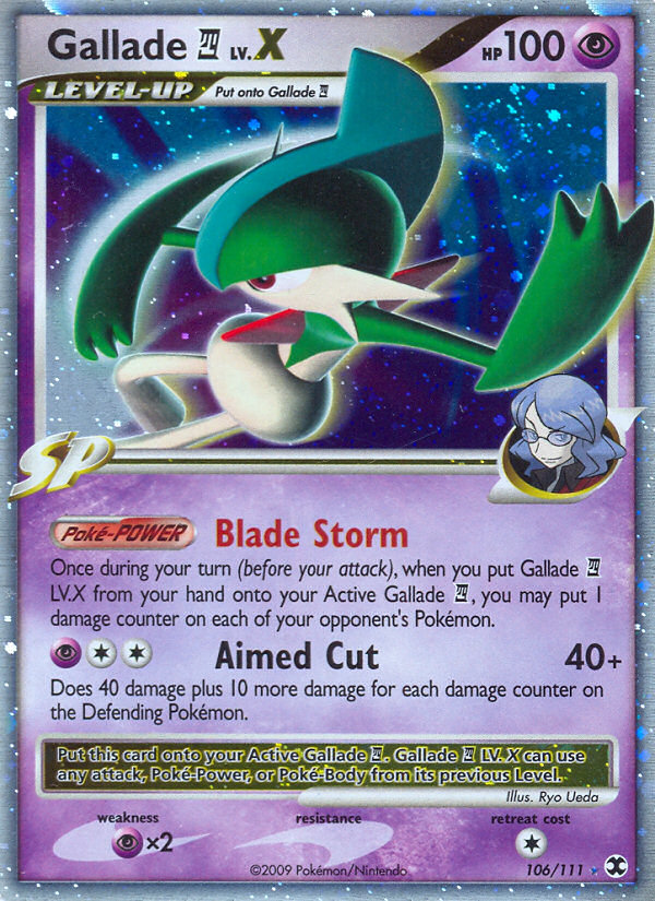 Gallade LV.X (106/111) [Platinum: Rising Rivals] | Jack's On Queen