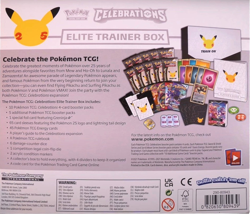 Celebrations: 25th Anniversary - Elite Trainer Box | Jack's On Queen