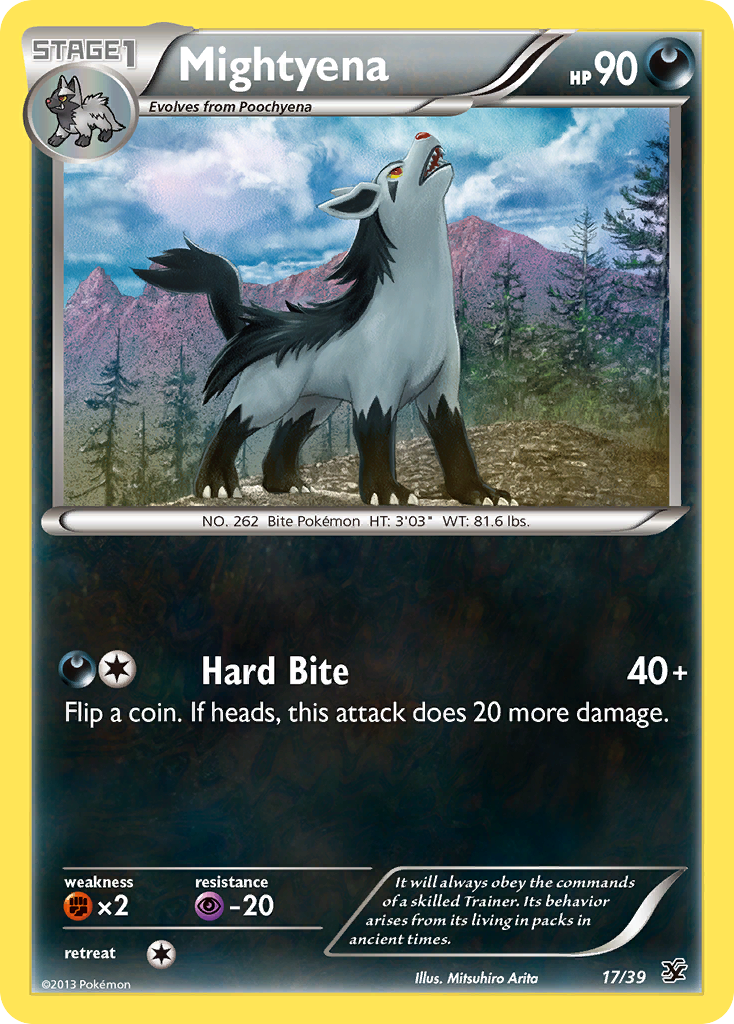 Mightyena (17/39) [XY: Kalos Starter Set] | Jack's On Queen