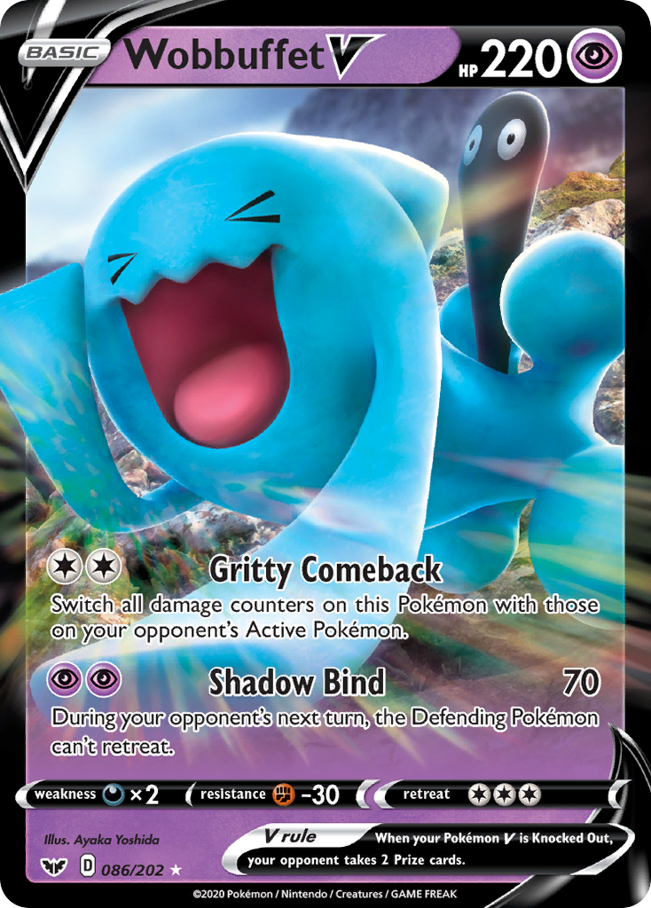 Wobbuffet V (086/202) [Sword & Shield: Base Set] | Jack's On Queen