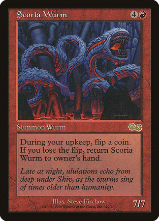 Scoria Wurm [Urza's Saga] | Jack's On Queen