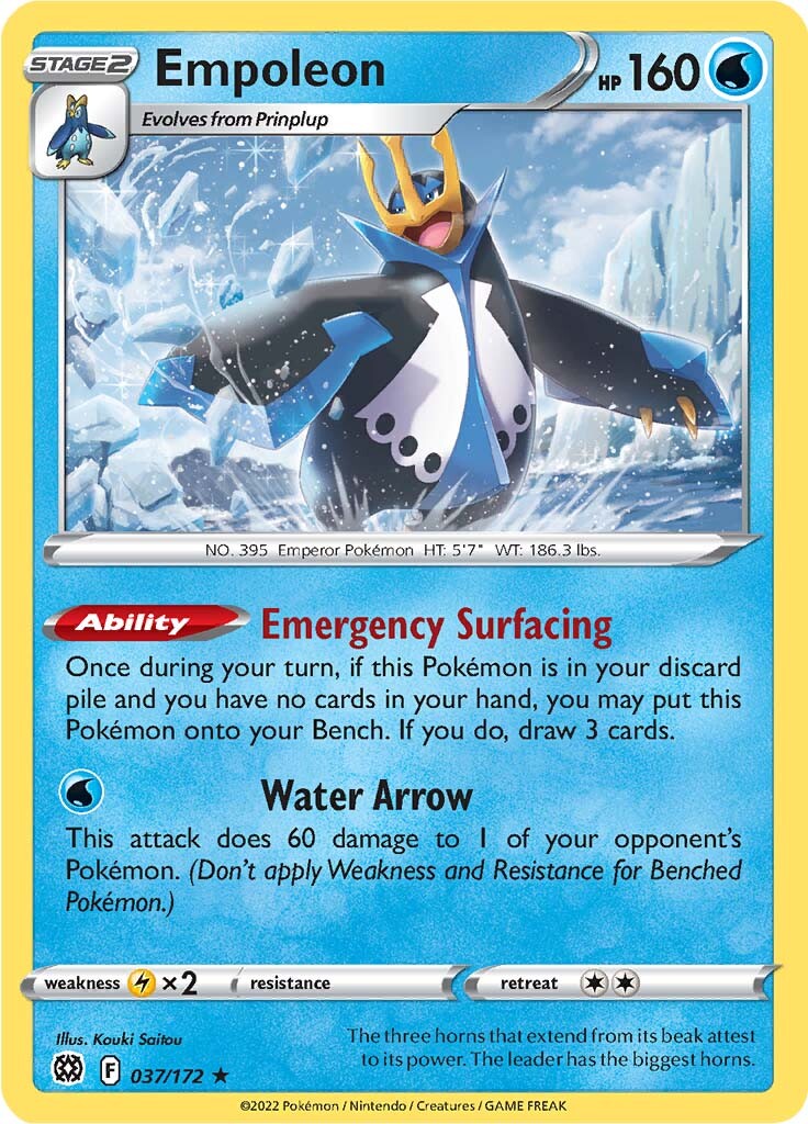 Empoleon (037/172) [Sword & Shield: Brilliant Stars] | Jack's On Queen