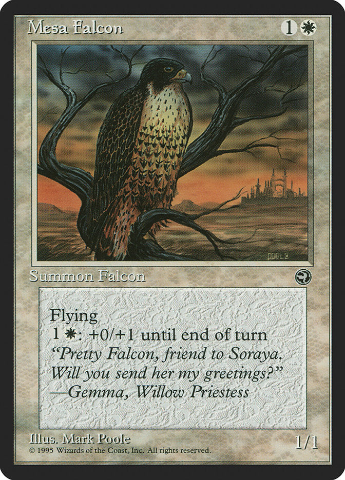 Mesa Falcon (Gemma Flavor Text) [Homelands] | Jack's On Queen