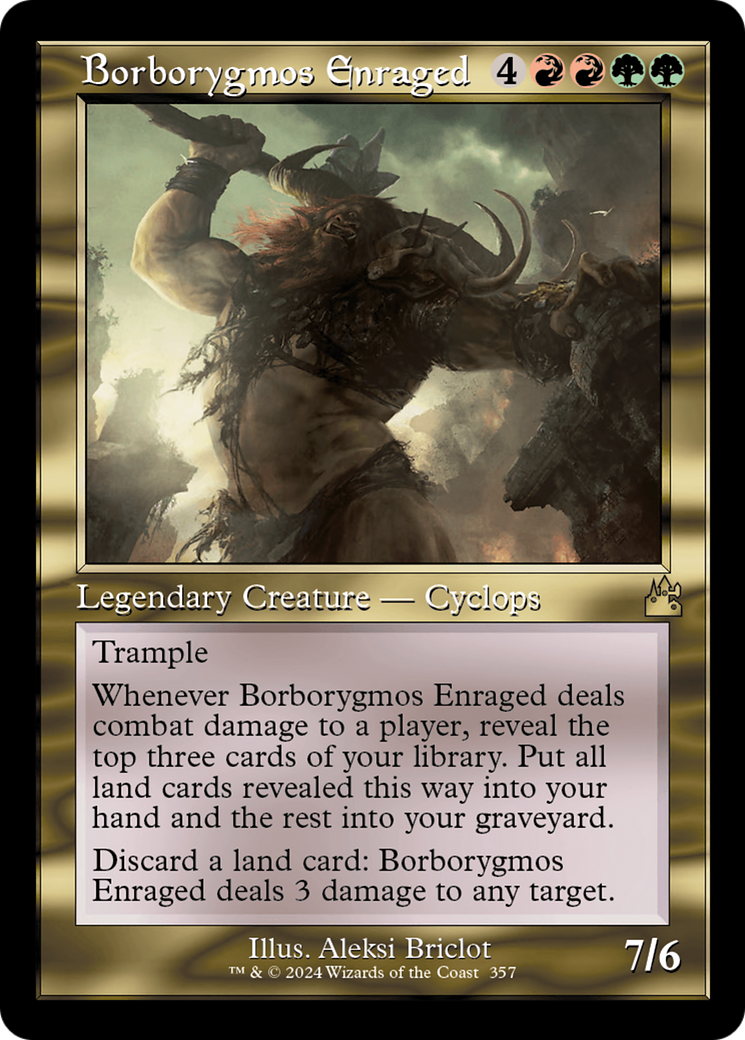 Borborygmos Enraged (Retro Frame) [Ravnica Remastered] | Jack's On Queen