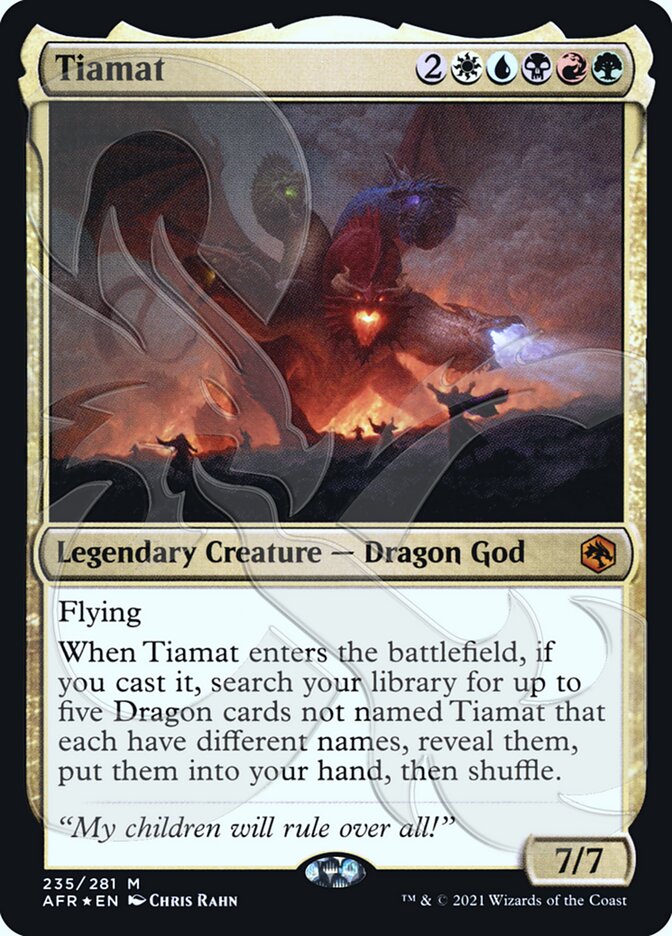 Tiamat (Ampersand Promo) [Dungeons & Dragons: Adventures in the Forgotten Realms Promos] | Jack's On Queen