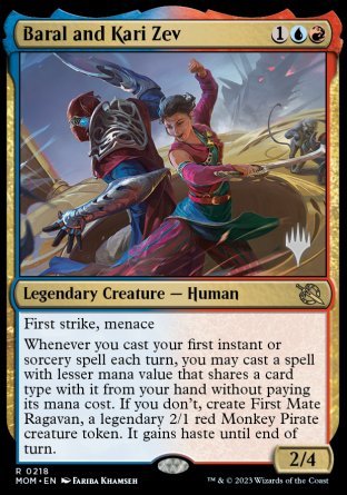 Baral and Kari Zev (Promo Pack) [March of the Machine Promos] | Jack's On Queen