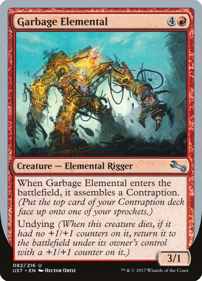 Garbage Elemental (3/1 Creature) [Unstable] | Jack's On Queen