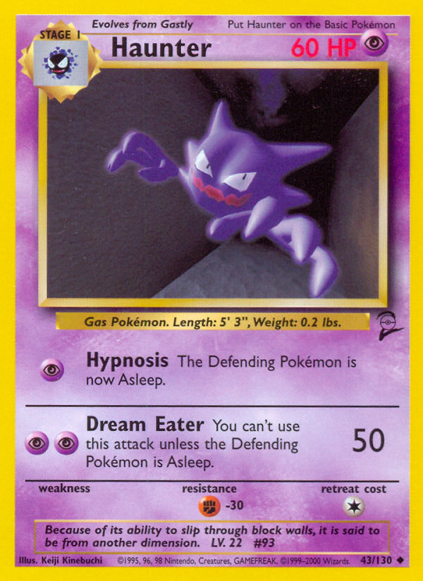 Haunter (43/130) [Base Set 2] | Jack's On Queen