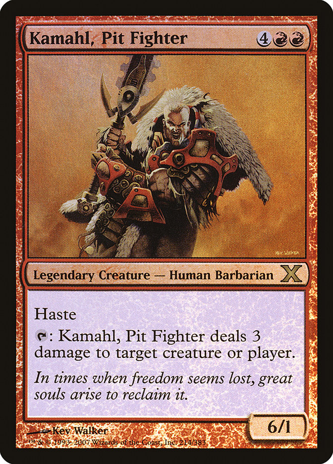 Kamahl, Pit Fighter (Premium Foil) [Tenth Edition] | Jack's On Queen