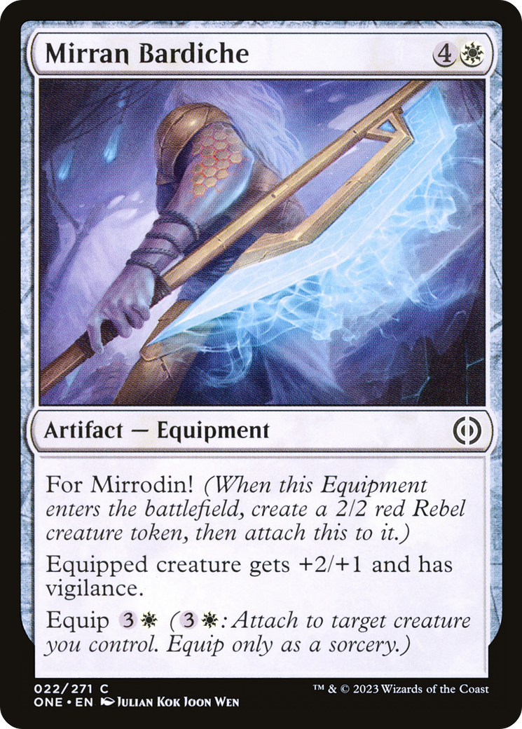 Mirran Bardiche [Phyrexia: All Will Be One] | Jack's On Queen