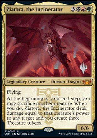 Ziatora, the Incinerator (Promo Pack) [Streets of New Capenna Promos] | Jack's On Queen