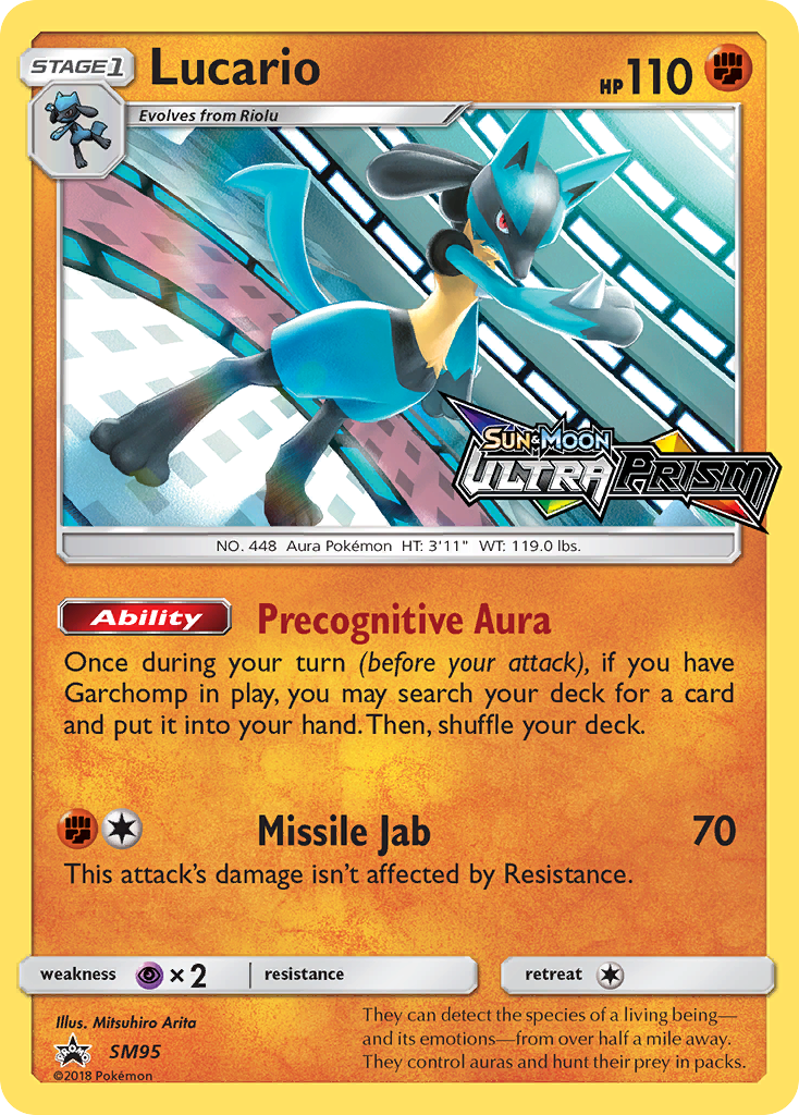 Lucario (SM95) (Prerelease Promo) [Sun & Moon: Black Star Promos] | Jack's On Queen