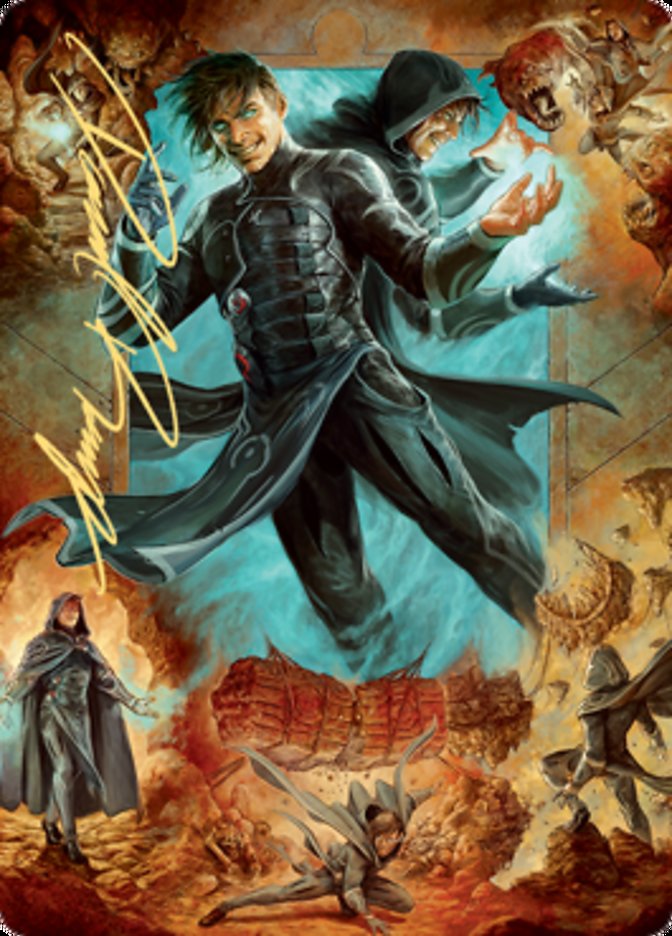 Jace, Mirror Mage 2 Art Card (Gold-Stamped Signature) [Zendikar Rising Art Series] | Jack's On Queen