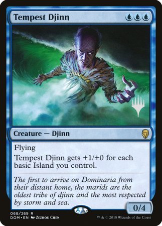 Tempest Djinn [Dominaria Promos] | Jack's On Queen