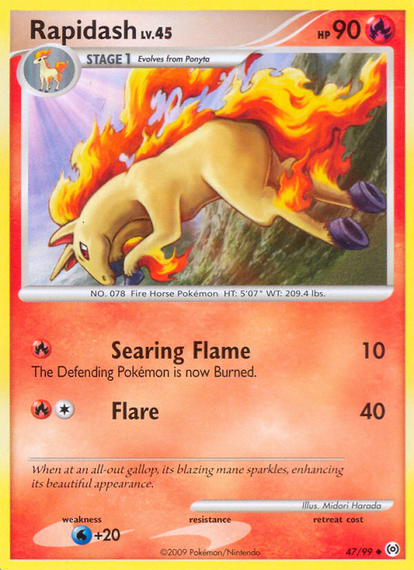 Rapidash (47/99) [Platinum: Arceus] | Jack's On Queen