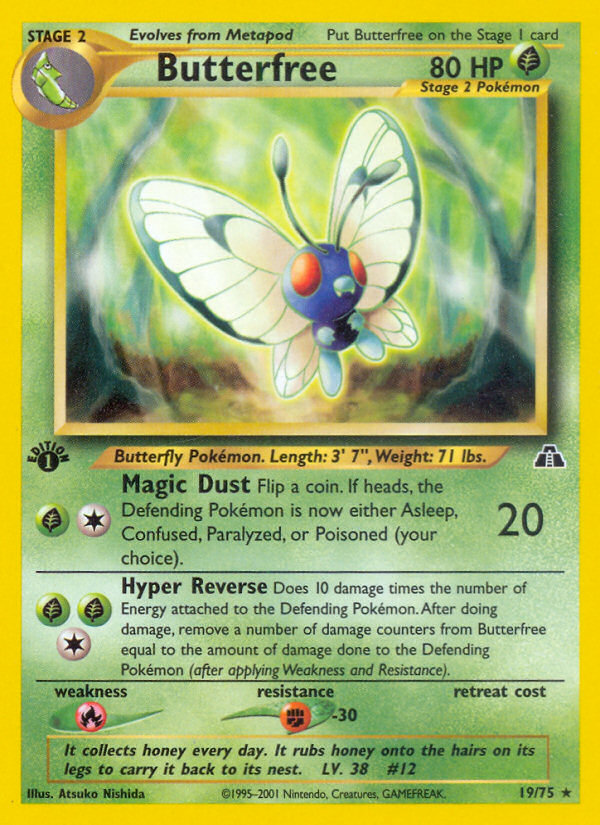 Butterfree (19/75) [Neo Discovery 1st Edition] | Jack's On Queen