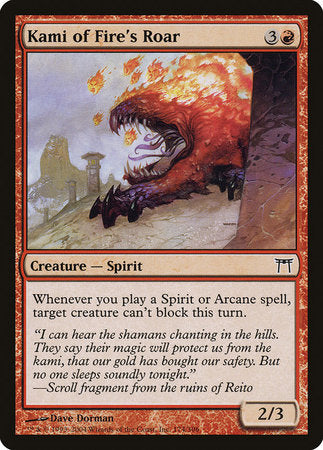 Kami of Fire's Roar [Champions of Kamigawa] | Jack's On Queen