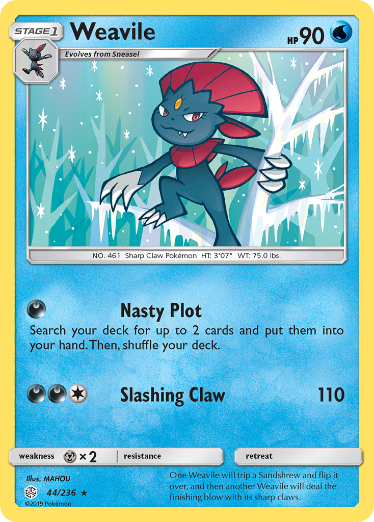 Weavile (44/236) [Sun & Moon: Cosmic Eclipse] | Jack's On Queen