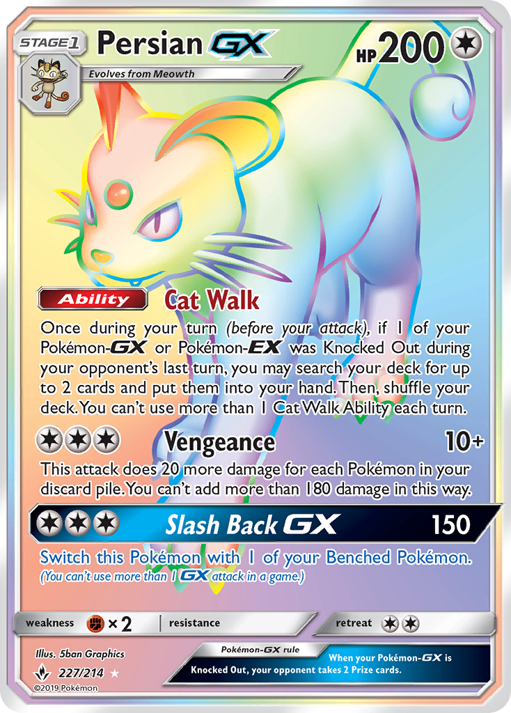 Persian GX (227/214) [Sun & Moon: Unbroken Bonds] | Jack's On Queen