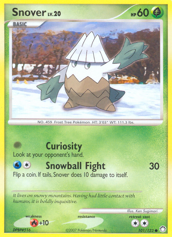 Snover (101/123) [Diamond & Pearl: Mysterious Treasures] | Jack's On Queen