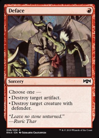 Deface [Ravnica Allegiance] | Jack's On Queen