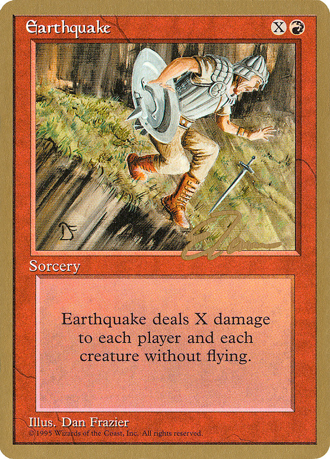 Earthquake (Eric Tam) [Pro Tour Collector Set] | Jack's On Queen